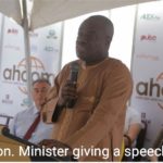 Minister Awal giving speech