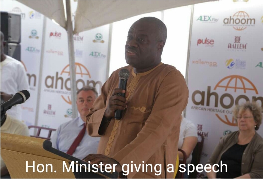 Minister Awal giving speech