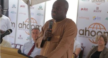 Minister Awal giving speech